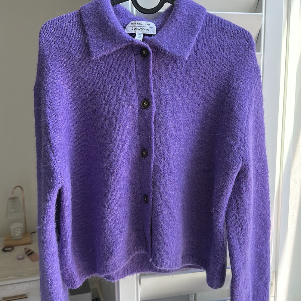 &OtherStories Wool Alpaca Cardigan Sweater - S